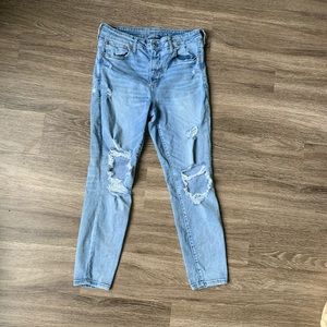 American eagle size 12 short high-waisted jeans